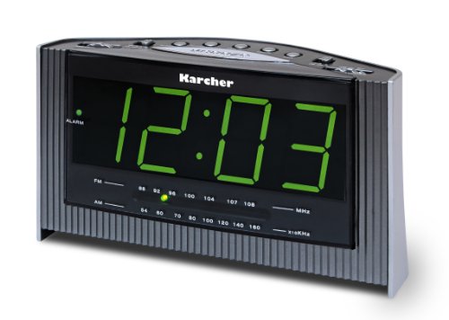 Karcher UR 1015 Uhrenradio silber/schwarz