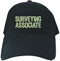 CAPS BLACK EMBROIDERY " SURVEYING ASSOCIATE FUN "