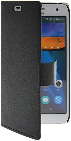 Huawei Ascend G7 Case,ONEWIND [Black] Stylish Folio Case Magnetic Closure Wallet Flip Cover for Huawei Ascend G7