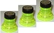 Three (3) Yellow - Snap Capps - Reclosable Can Tops (Turns Almost Any Can into a Bottle!) Save Money Buy Cans over Bottles! Snap Capp - NO MORE Flat Drinks