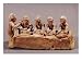 Bakers Kneading Dough to the Sound of a Flute, Found at Thebes, Boeotia, 6th Cent. BC Photography Giclee Poster Print, 24x18