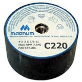 ABRASIVE STONE CUP, 4x 2x 220 GRIT