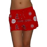 Womens Sideline MLB Los Angeles Angels of Anaheim Athletic Sleep Short Pajama Pant / Boxer Short (Size:XL)