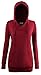 Miurus Women V Neck Long Sleeve Pullover Kangaroo Pocket Sweatshirt Hoodie