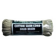 Rope King CSC-7100 Cotton Sash Cord #7 - 7/32 inch x 100 feet