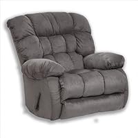 Graphite Catnapper Teddy Bear Oversized Chair Chaise Swivel Glider Recliner