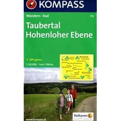 Taubertal - Hohenloher Ebene 1 : 50 000: Wanderkarte mit Radrouten. GPS-genau