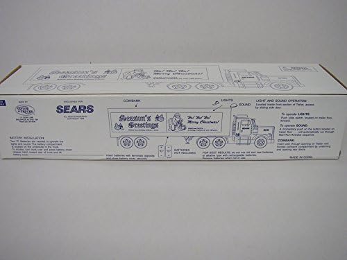 SEARS 18-Wheel Diecast 1/32 Trailer Truck w/Coinbank (Merry Christmas)