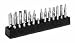 1/4 In Drive Hex Bit Socket Organizer w/ Magnetic Base - 37 Hole - Standard Red