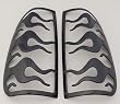 2003-04 Chevy Silverado Flames Taillight Covers Covers Taillight Covers