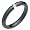 Alaya - Fancy Black Titanium Wedding Band for Him and/or Her