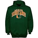 Miami Hurricanes Green Arched Hoody Sweatshirt