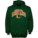 Miami Hurricanes Green Arched Hoody Sweatshirt