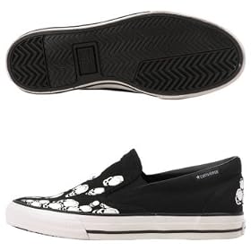 Converse Skid Grip EV Skulls Unisex Slip On Shoes by Converse