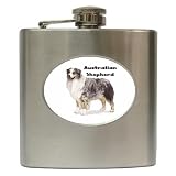 Australian Shepherd Hip Flask (6 oz)