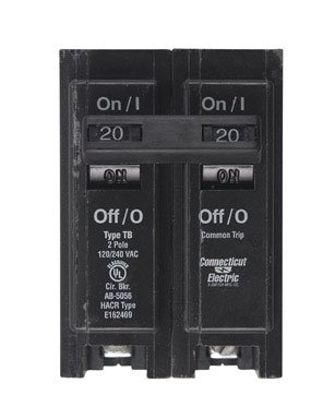 INTERCHANGEABLE DOUBLE POLE CIRCUIT BREAKER