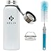 Large Thermos, 40 Ounce Tumbler, Stainless Steel Beverage Bottle, Double Walled Vacuum Insulated Coffee Thermos, Includes Tea Infuser and Cleaning Brush, (White)