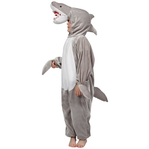 Childrens Fancy Dress Up Halloween Costume Shark M