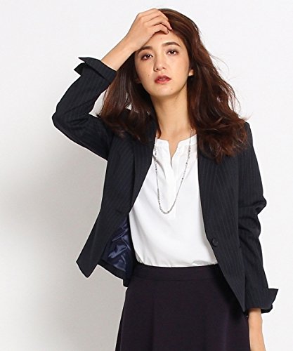 INDIVI(インディヴィ)オルタネイトストライプジャケット