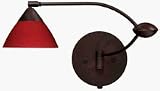 1WU Domi Pearl Swing Arm Wall Lamp in Satin Nickel
