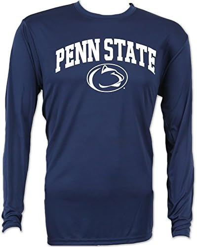 Penn State Nittany Lions Performance Long Sleeve Shirt Navy Arching Over - L - Navy