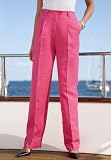 Jessica London Plus Size Linen Blend Pants