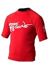 Body Glove Adult Short Sleeve Rash Guard, Red, XX-Small