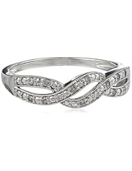 Sterling Silver 1/10cttw Diamond Ring