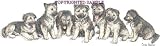 German Shepherd - Puppies in a Row by Cindy Farmer