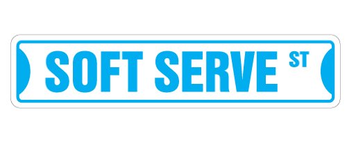 SOFT SERVE -Street Sign- ice cream shop lover neon cone