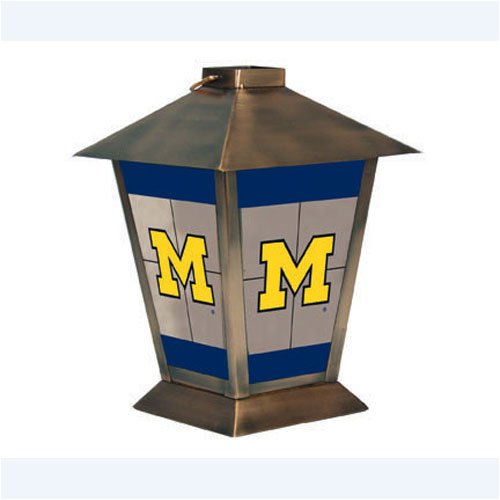 Michigan Wolverines NCAA Glass & Metal Candle Lantern (11)