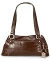 Giani Bernini Handbag, Glazed Leather Satchel
