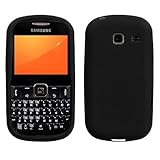 Solid Black Silicone Skin Gel Cover Case For Samsung Freeform III R380