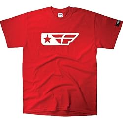 Fly Racing F-Star Men's Short-Sleeve Casual Shirt - Red