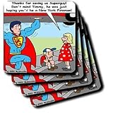 Rich Diesslins Funny General - Editorial Cartoons - 9-11 Tribute to Firefighters - Coasters