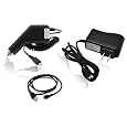 CrazyOnDigital Wall Charger AC Adapter, Car Charger DC Adapter, USB Data Cable fits Amazon Kindle Fire Tablet (Black) . CrazyOnDigital Retail Package