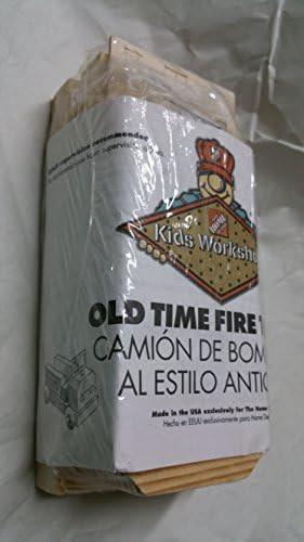 Old Time Fire Truck Kit from The Home Depot Kids Workshop Wooden Building and Assembling Kit for Children