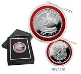 Vancouver Canucks Silver Coin Ornament