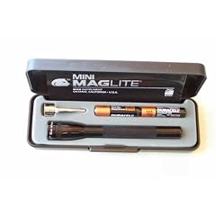 Mini-Mag-Lite AAAC Micro M3A012 im Geschenketui mit Taschenclip, 12,5 cm, schwarz