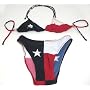 Texas Flag Lycra Bikini Lone Star Texan Sexy