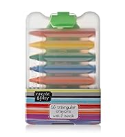 16 Triangular Crayons with 2 Stencils