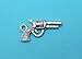 20 Gun Charms silver tone pistol hand gun charms