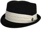 Christys' Crown Duck Diamond Crown Wool Felt Fedora with Tie Hat Band Limited Edition Christy's