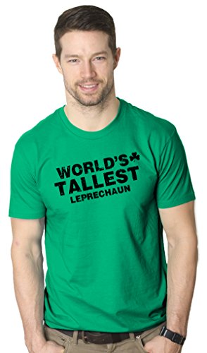 Worlds Tallest Leprechaun T Shirt Funny Saint Patricks Day Shirt L