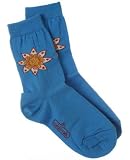 R: Cake Walk Blue Sunflower Socks 27/30
