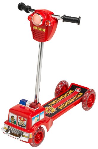 Fire Engine Scooter with Sound and Lights