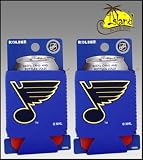SET OF 2 ST LOUIS BLUES NHL CAN KADDY KOOZIE COOLER