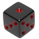 Black Die - Red Dots