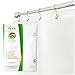 Clean Healthy Living Premium PEVA Shower Liner/Curtain: Odorless & Mildew Resistant (with Magnets & Suction Cups). Eco Friendly 70 x 71 in. Long - Frost Color