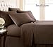 Southshore Fine Living, Inc. 21-Inch Extra Deep Pocket Sheets King, 6-Piece Microfiber Sheet Set, Flat Oversized King Sheets, Brown Pillow Cases 4 Pack, Chocolate Brown Sheet Set